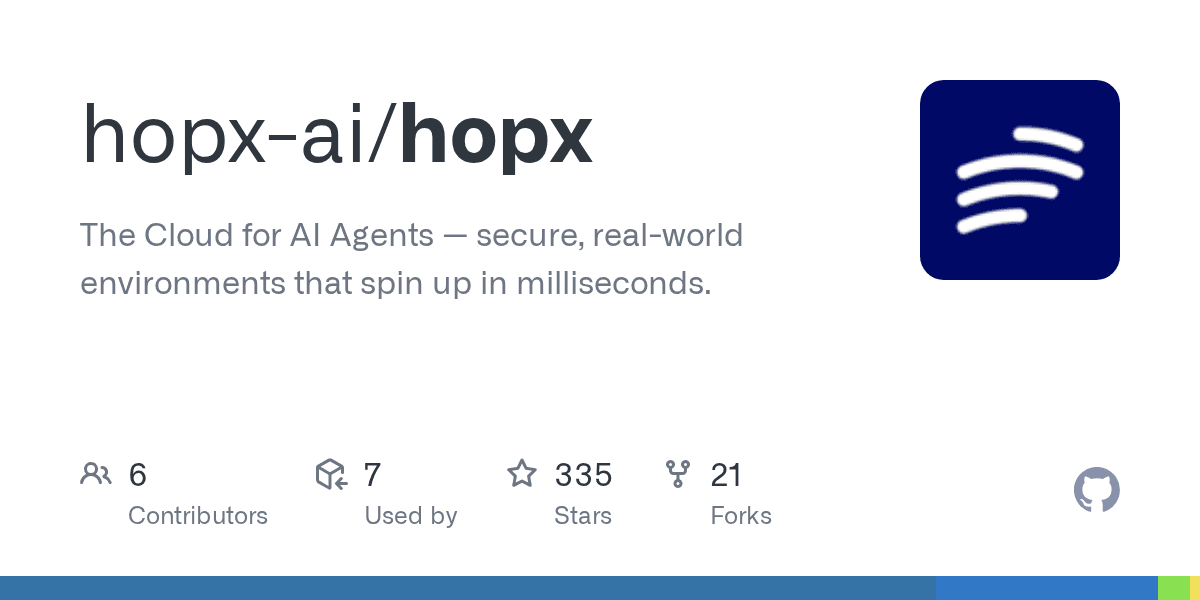 The Cloud for AI Agents — secure, real-world environments that spin up in millis...