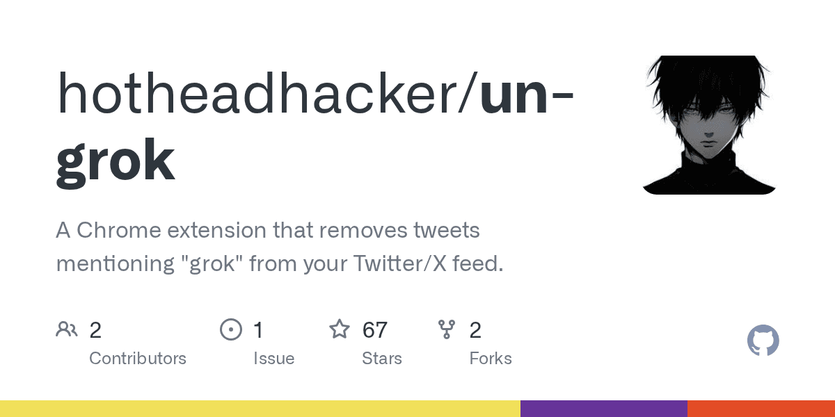 Remove tweets mentioning Grok from your Twitter feed