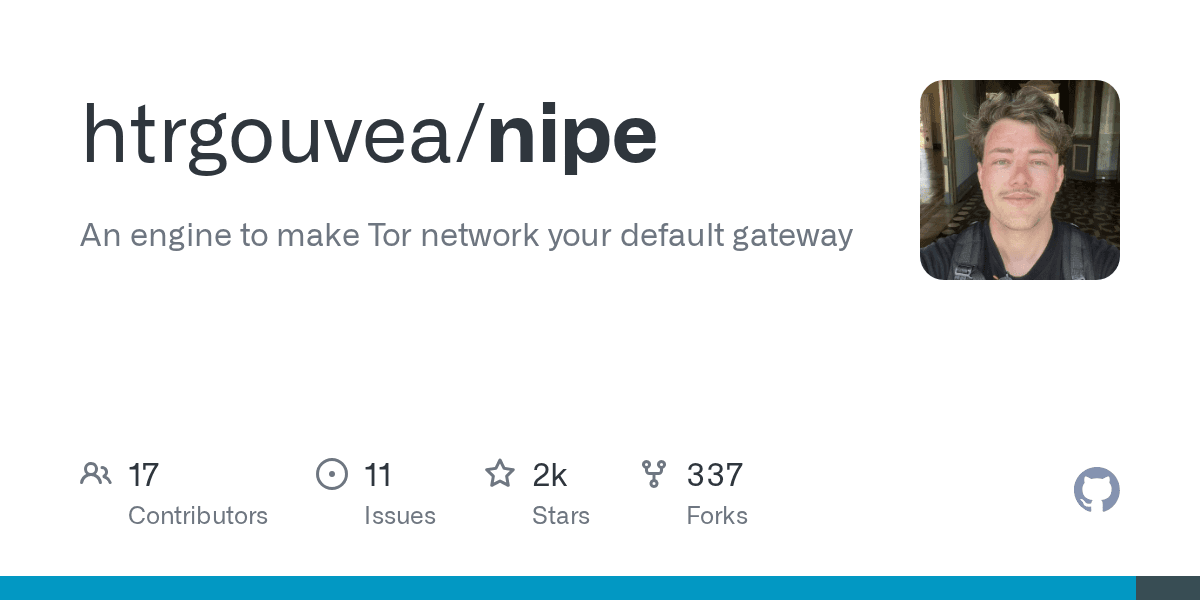 An Open-source tool to make Tor network your default gateway