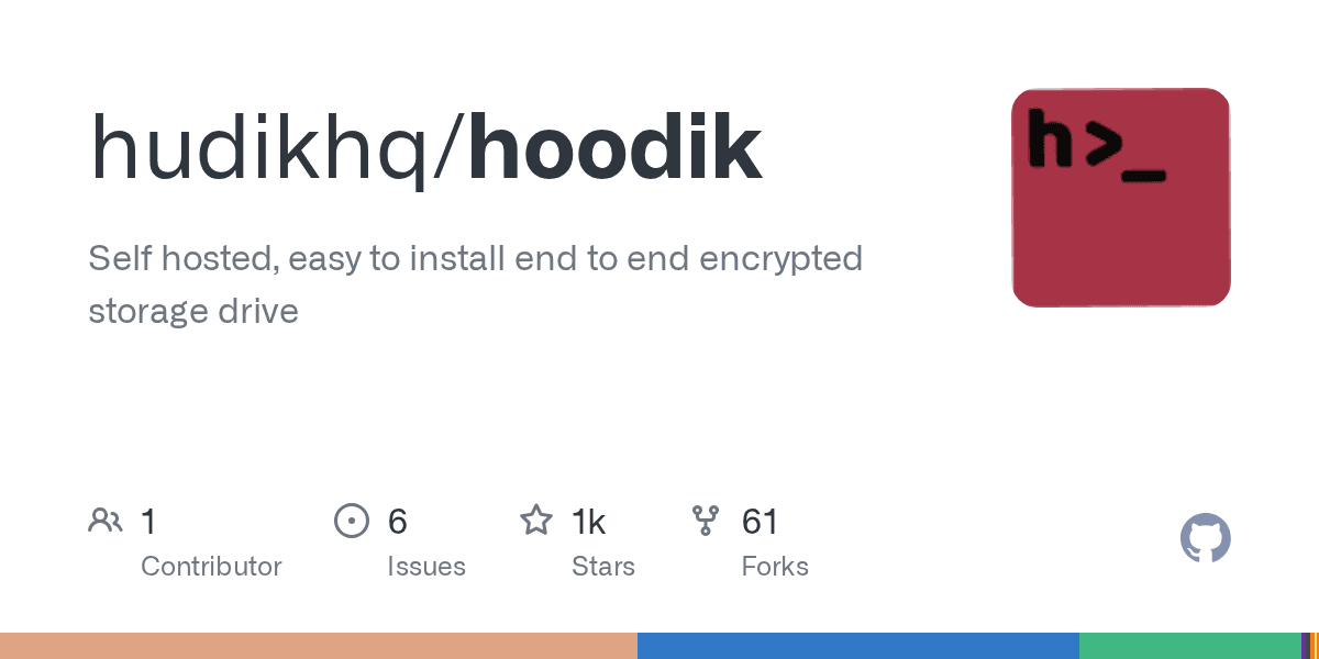 Self hosted, easy to install end to end encrypted storage drive.