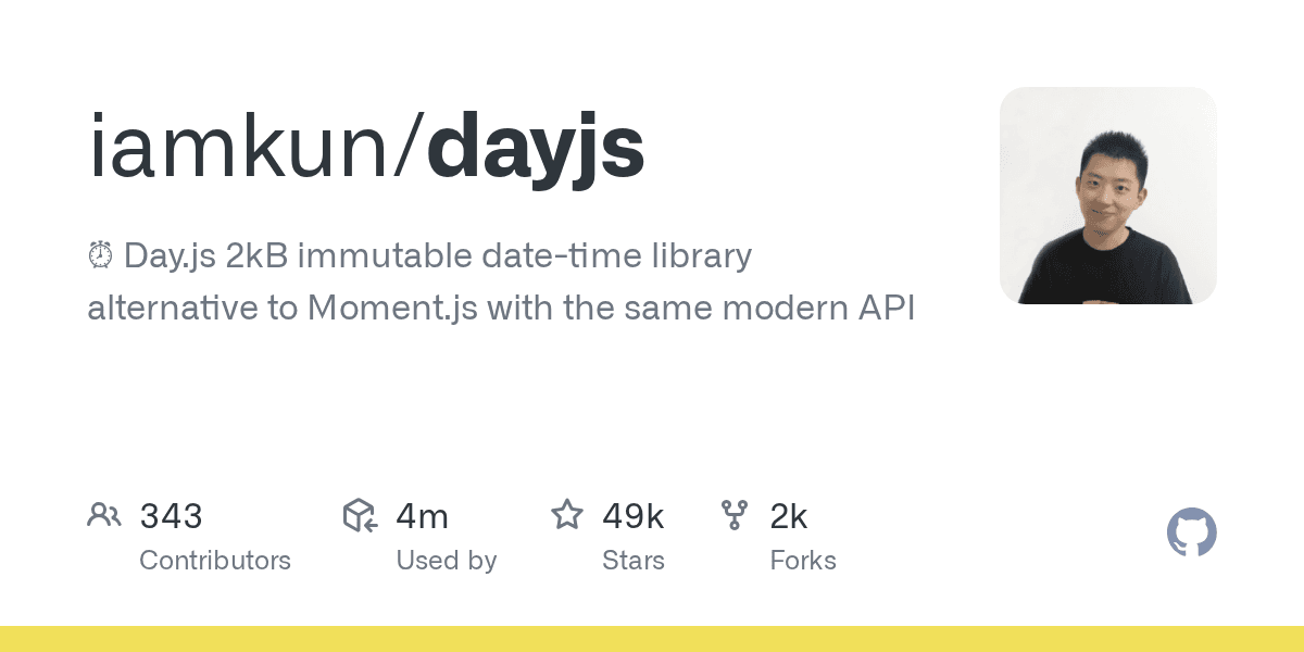 2kB immutable date-time library alternative to Moment.js