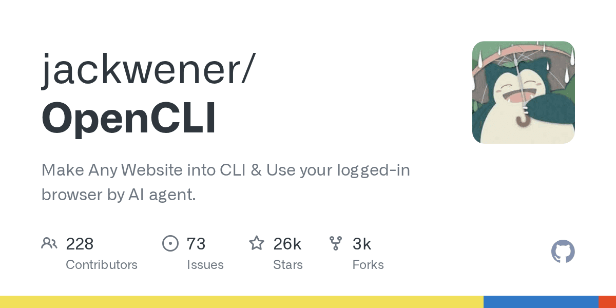 OpenCLI: Turn Any Website into a Command-Line Interface