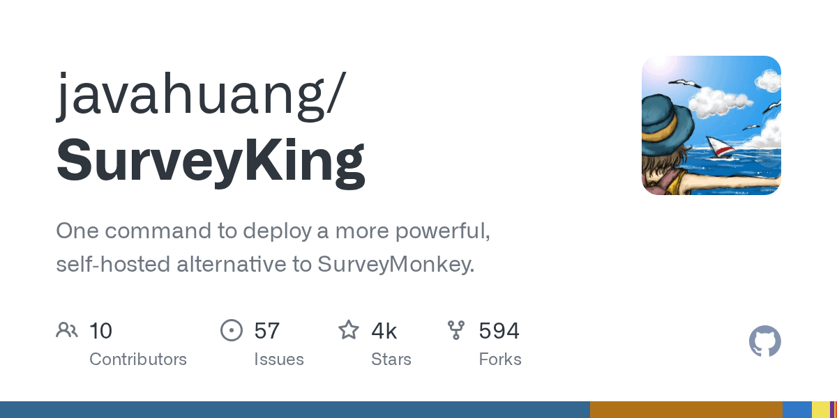 Deploy a self-hosted survey platform with one simple command