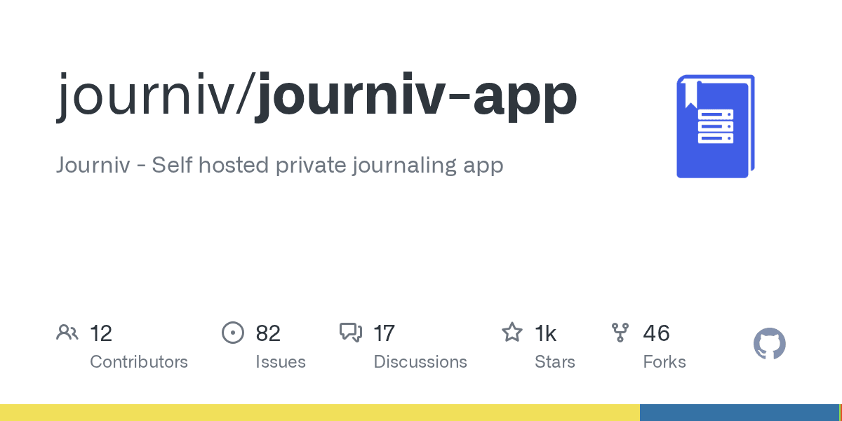 Self hosted private journaling app.