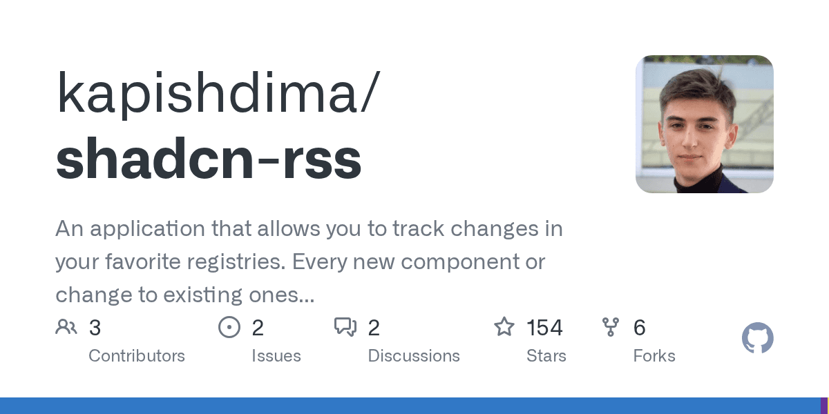 Track new components and changes across your favorite registries