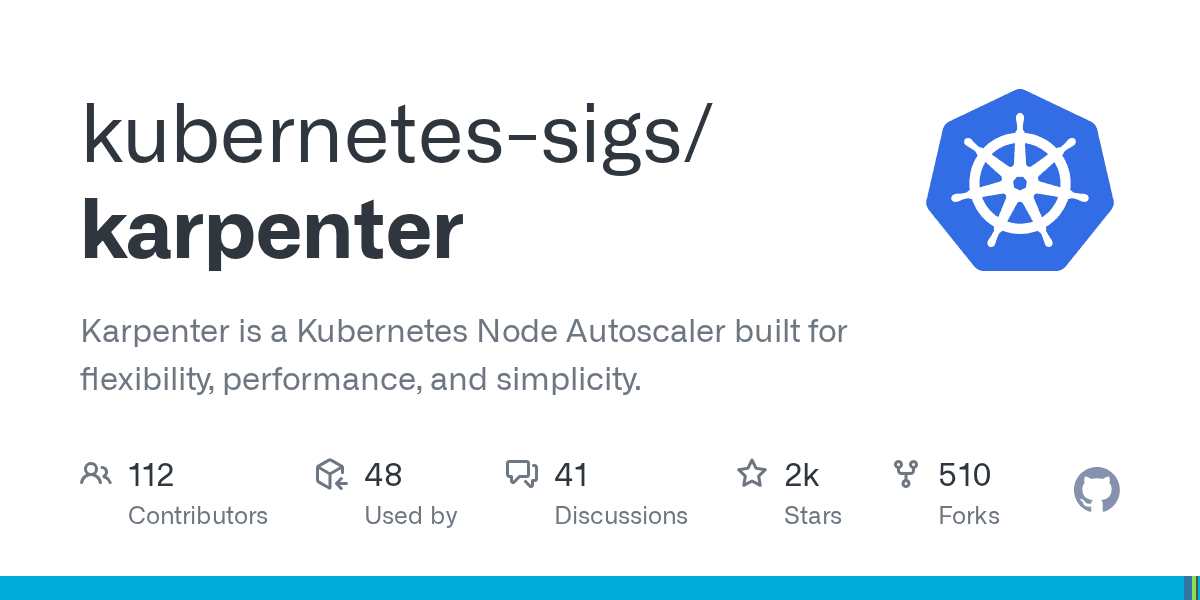 Kubernetes Node Autoscaler built for flexibility, performance, and simplicity.