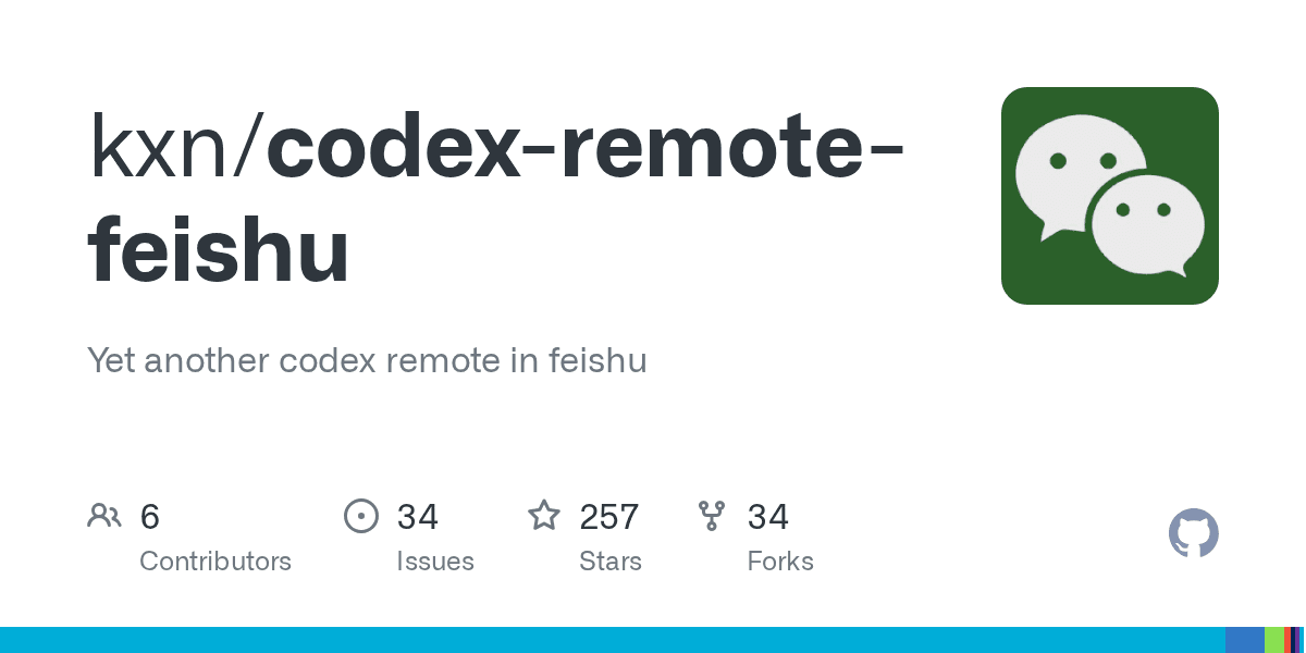 Codex Remote Feishu AI Coding via Chat