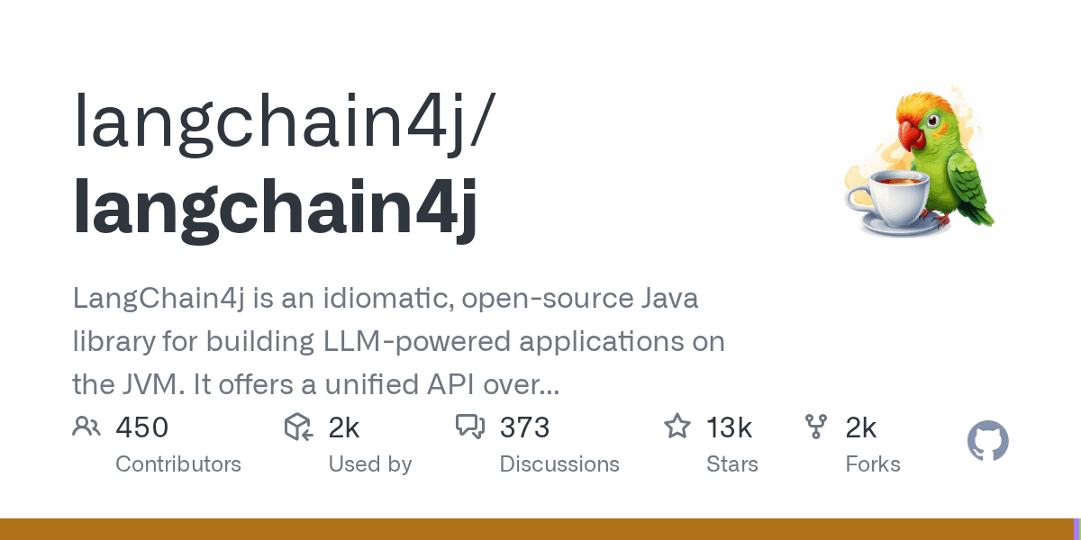 Build Java applications with LLMs using a unified API
