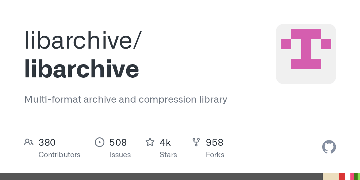 Multi-format archive and compression library