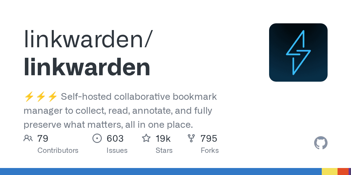 Self-hosted collaborative bookmark manager