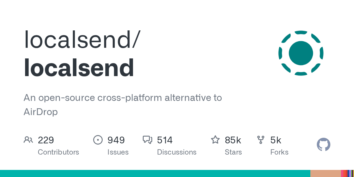 An open-source cross-platform alternative to AirDrop.