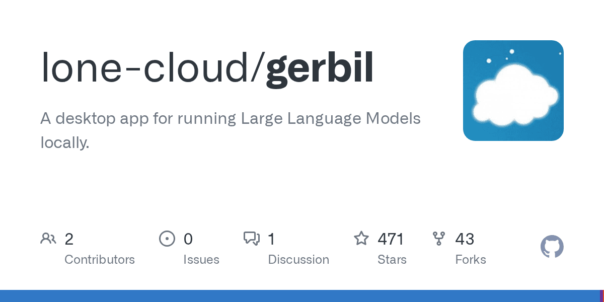 A desktop app for running Large Language Models locally.