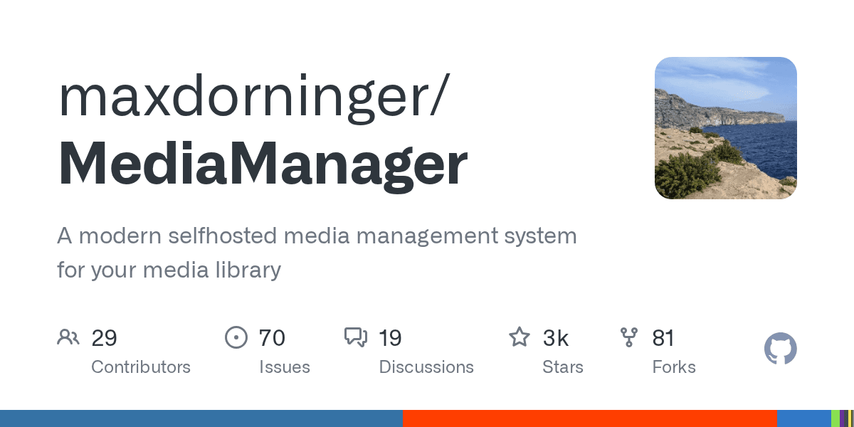 A modern selfhosted media management system for your media library