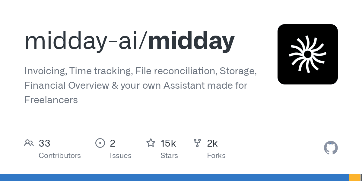 Midday: Open source invoicing, time tracking, file reconciliation, storage, fina...