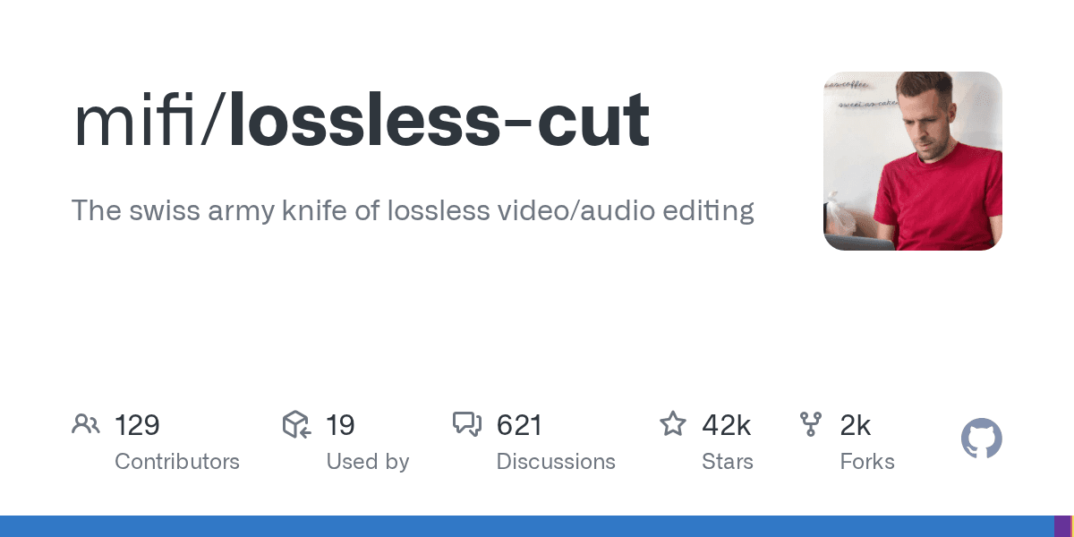The swiss army knife of lossless video/audio editing