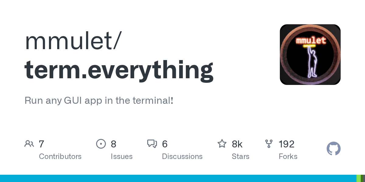 Run any GUI app in the terminal.