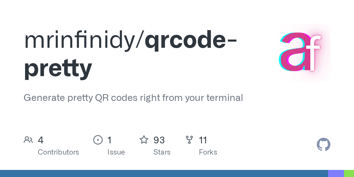 A minimalist CLI to create and manage custom QR codes anywhere