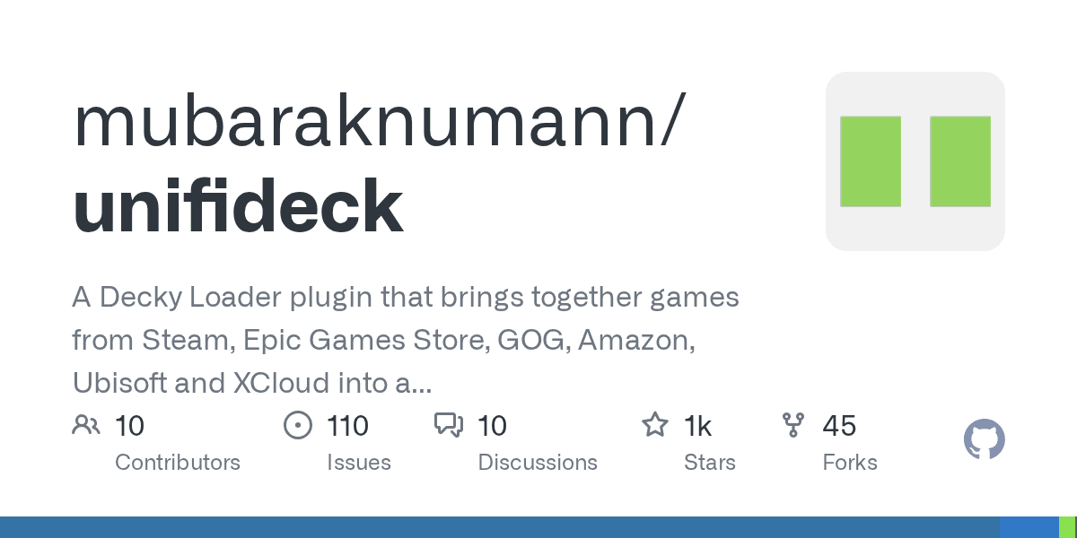 An open-source plugin to unify your entire game library on Steam Deck.