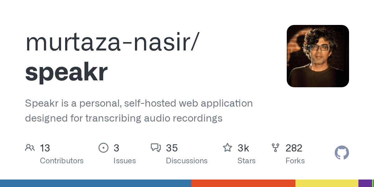 Personal, self-hosted web application designed for transcribing your audio recor...