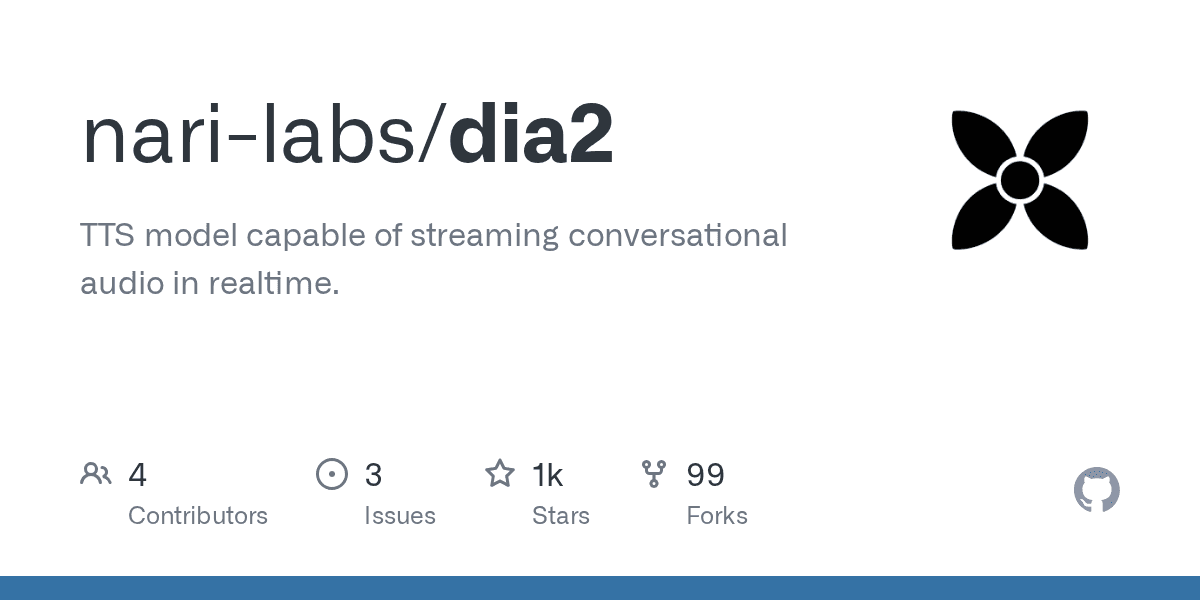 TTS model capable of streaming conversational audio in realtime.