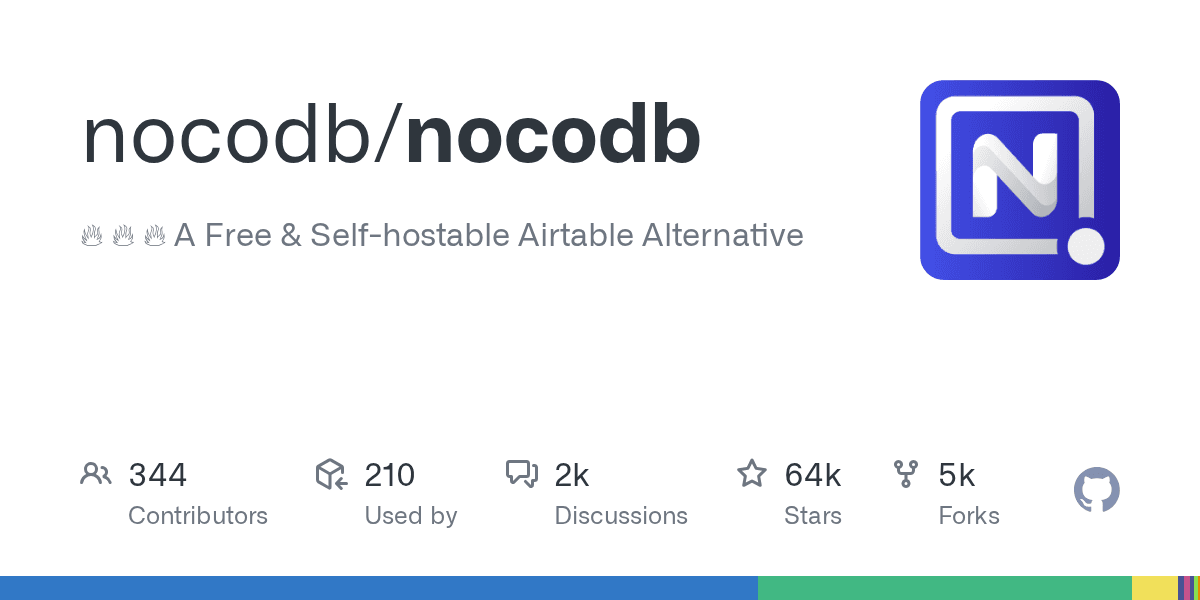 The open-source, self-hosted alternative to Airtable.