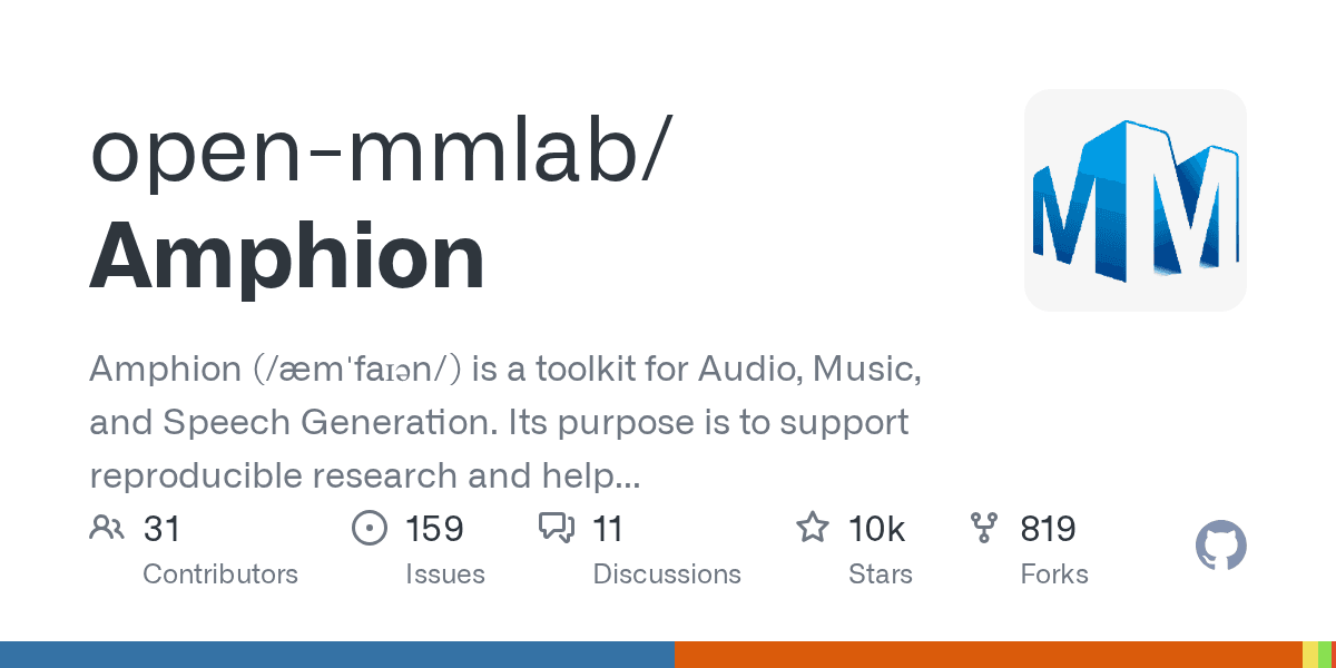 Amphion: an open-source toolkit for audio, music, and speech generation