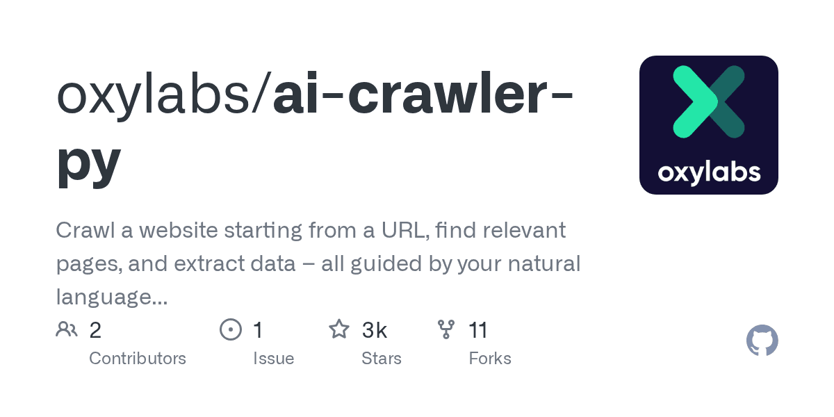 Automate website data extraction with AI-guided crawling using this open-source ...