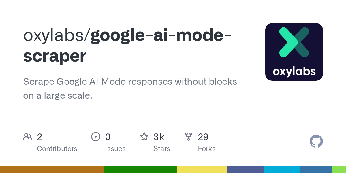 Scrape Google AI Mode responses without blocks on a large scale.