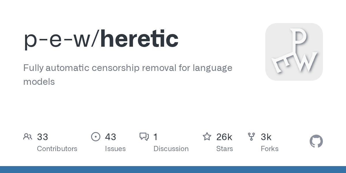 A minimalist Python tool to remove censorship from any language model