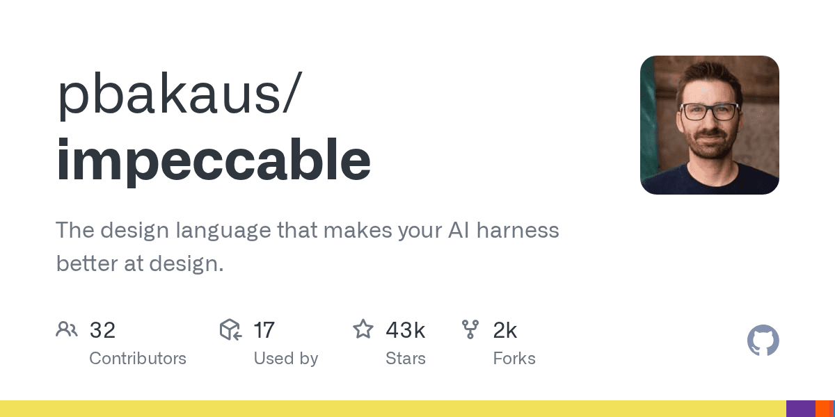 Impeccable: A Design System for AI Coding Agents