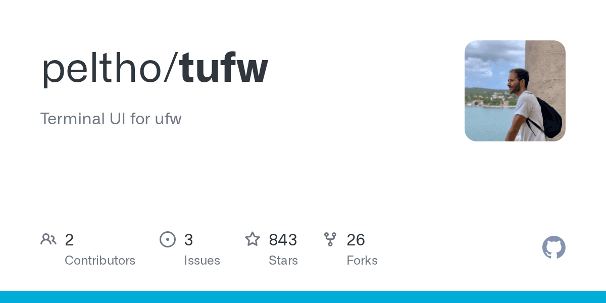 Terminal UI for ufw firewall
