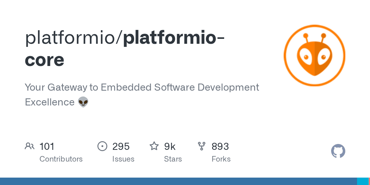 Professional embedded development platform. Supports 1,500+ boards (Arduino, ESP...