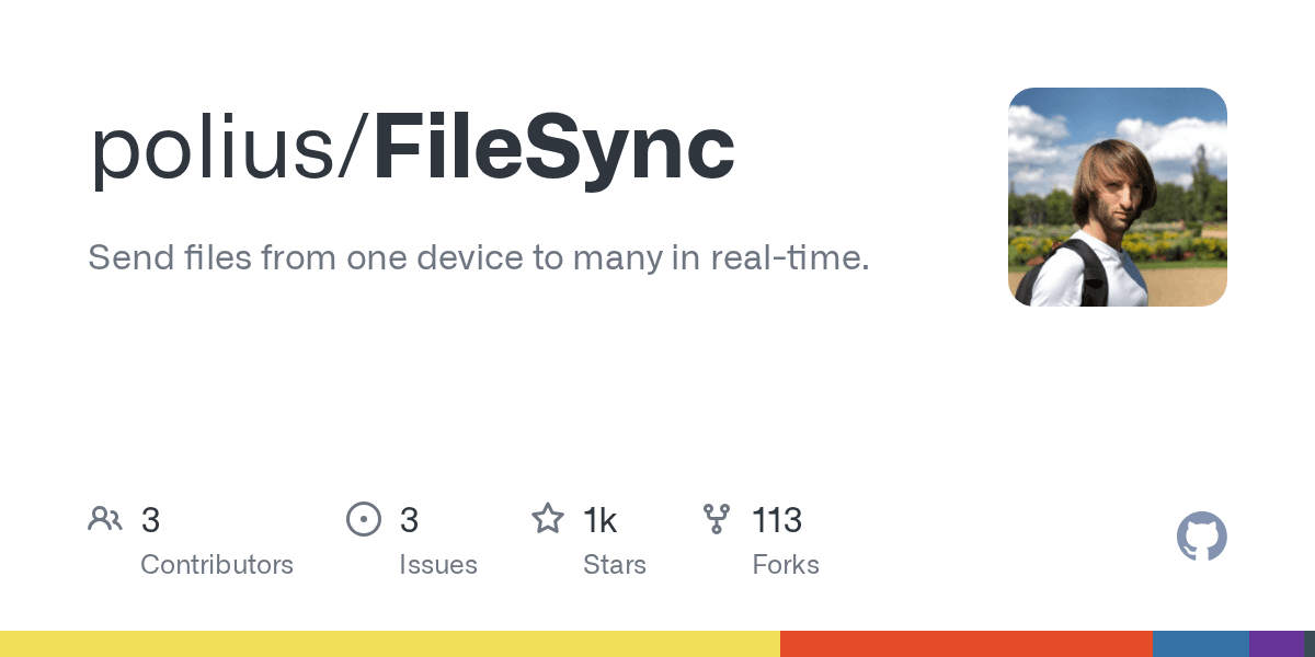 Send files from one device to many in real-time.