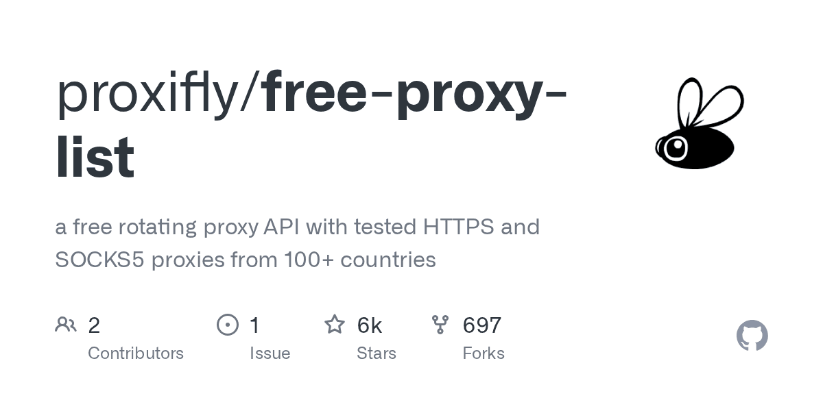Free HTTP, SOCKS4, &amp; SOCKS5 Proxy List