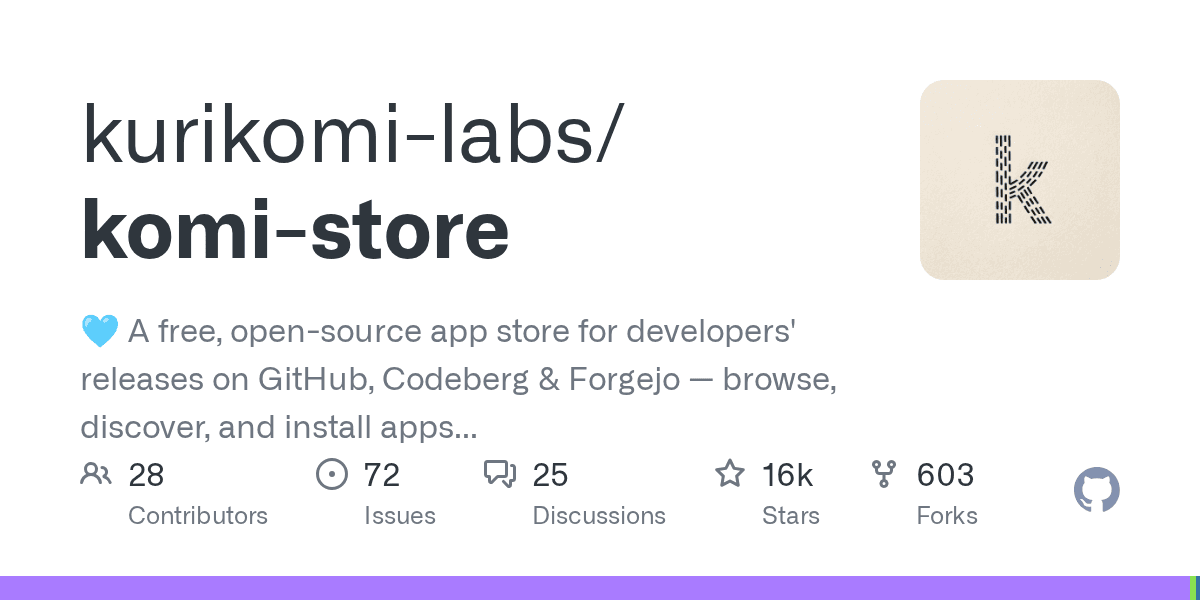 A free, open-source app store for GitHub releases. Browse, discover, and install...
