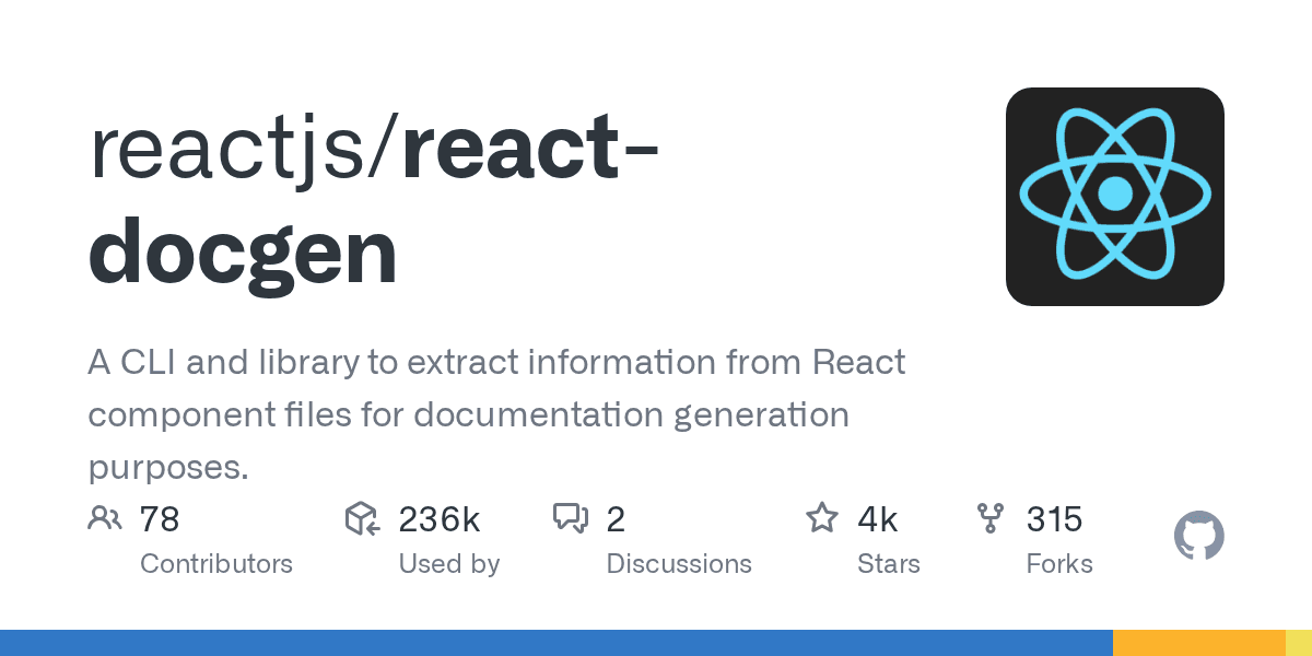 Auto generate docs from your React components