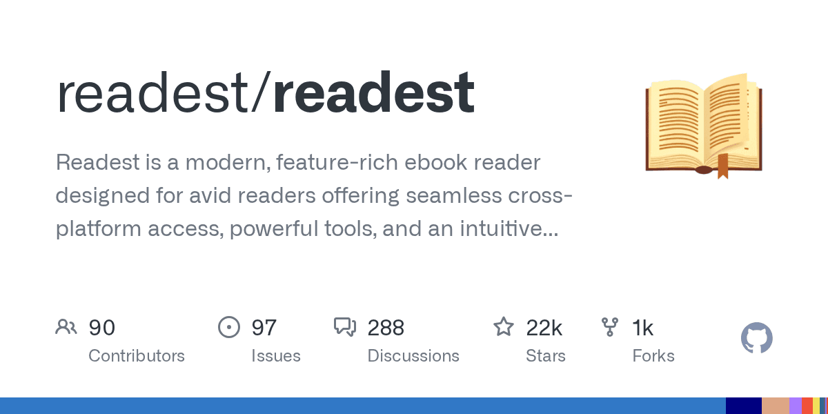 Readest is a modern, feature-rich ebook reader designed for avid readers offerin...