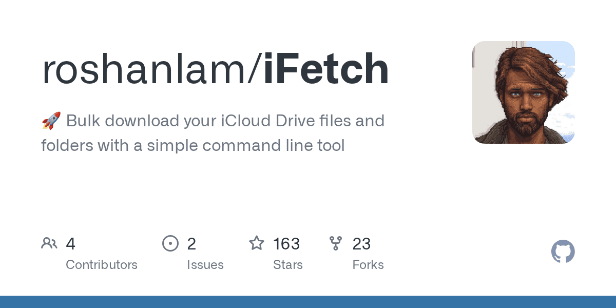 Bulk download your iCloud Drive files and folders with a simple command line too...