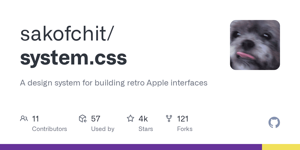 CSS framework for creating user interfaces styled like Apple’s operating system