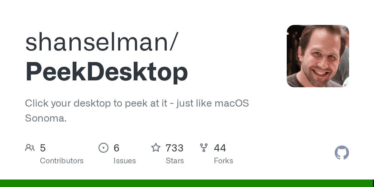 Peekdesktop
