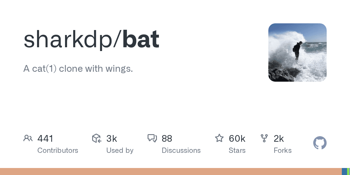 Bat Your terminal’s cat command, redefined