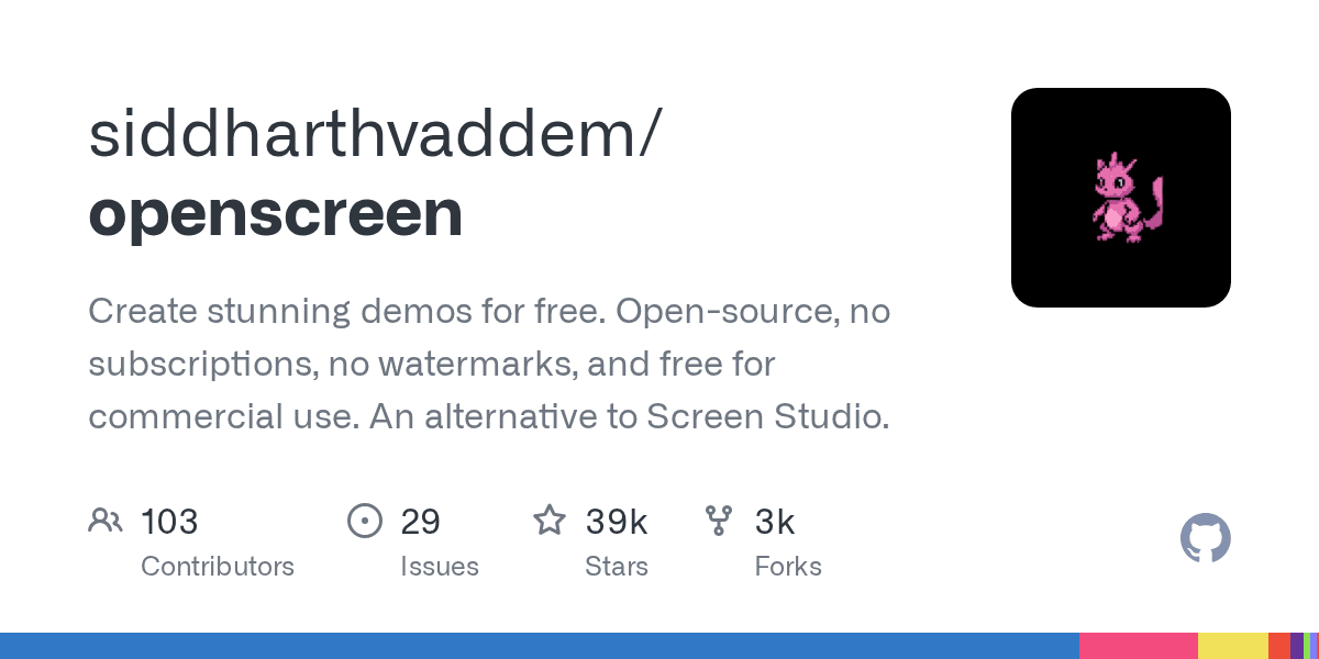 Free and Open-source Screen Recording Tool