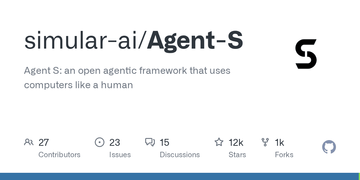 An open agentic framework that uses computers like a human