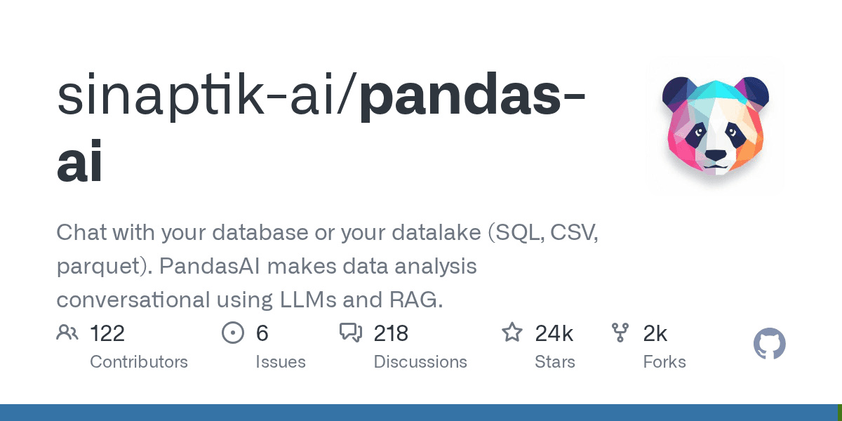 Chat with your database or your datalake (SQL, CSV, parquet).