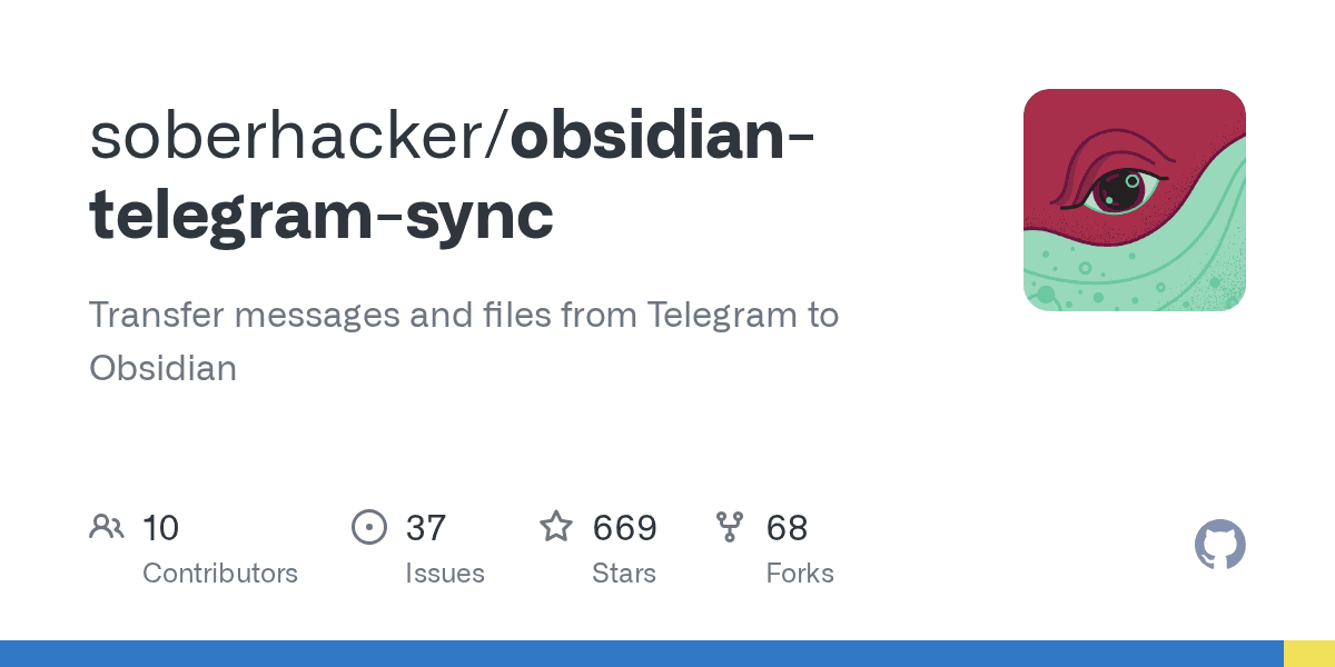A Sync Plugin for Obsidian & Telegram