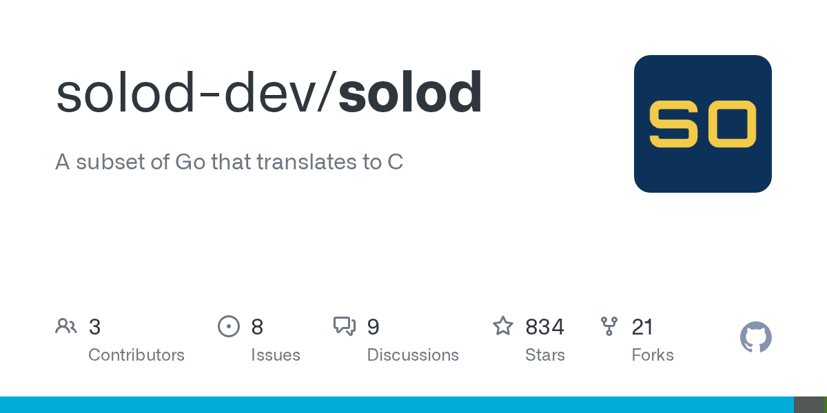 Generate efficient C code from Go using this command line transpiler