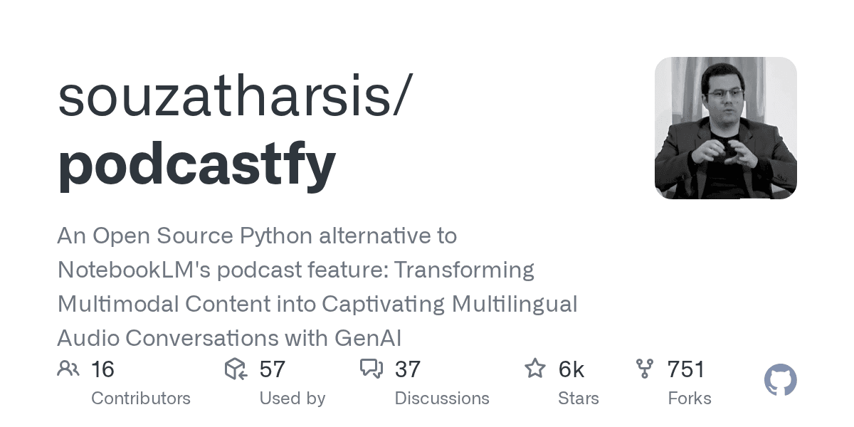 An Open Source Python alternative to NotebookLM's podcast feature