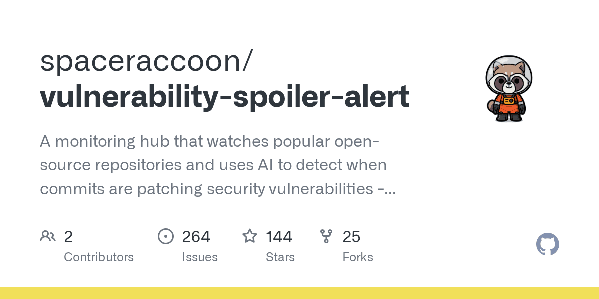 A monitoring tool that finds vulnerability fixes before official advisories
