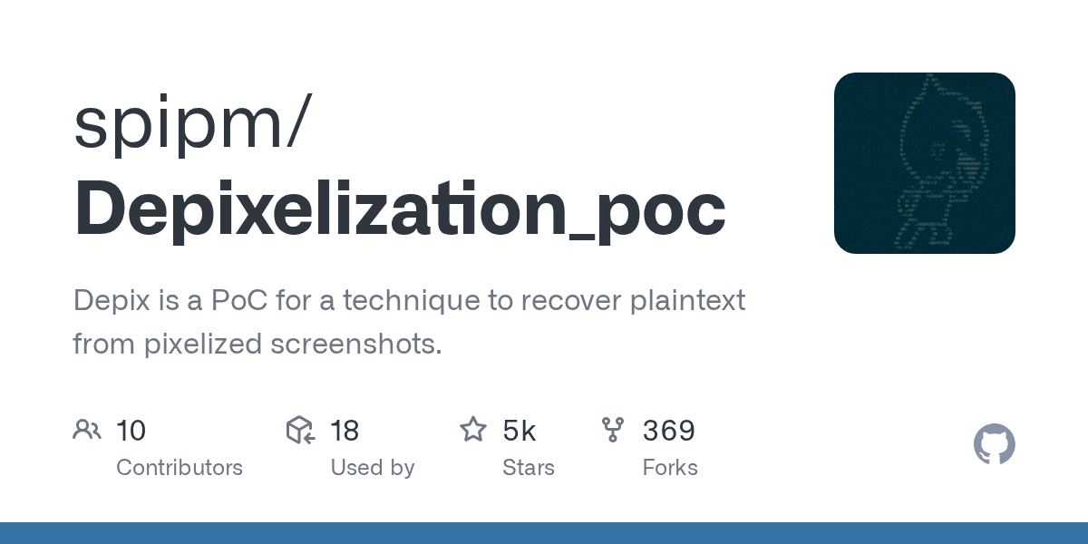 Recover plaintext from pixelized screenshots with this Open-source tool
