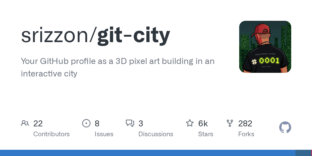 Git City: Turn GitHub Profiles into a 3D Interactive City